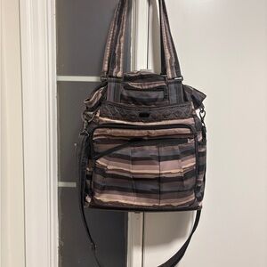 Lug Ace Striped Tote Travel Bag